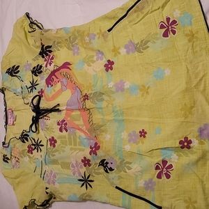 Koi scrub top medium